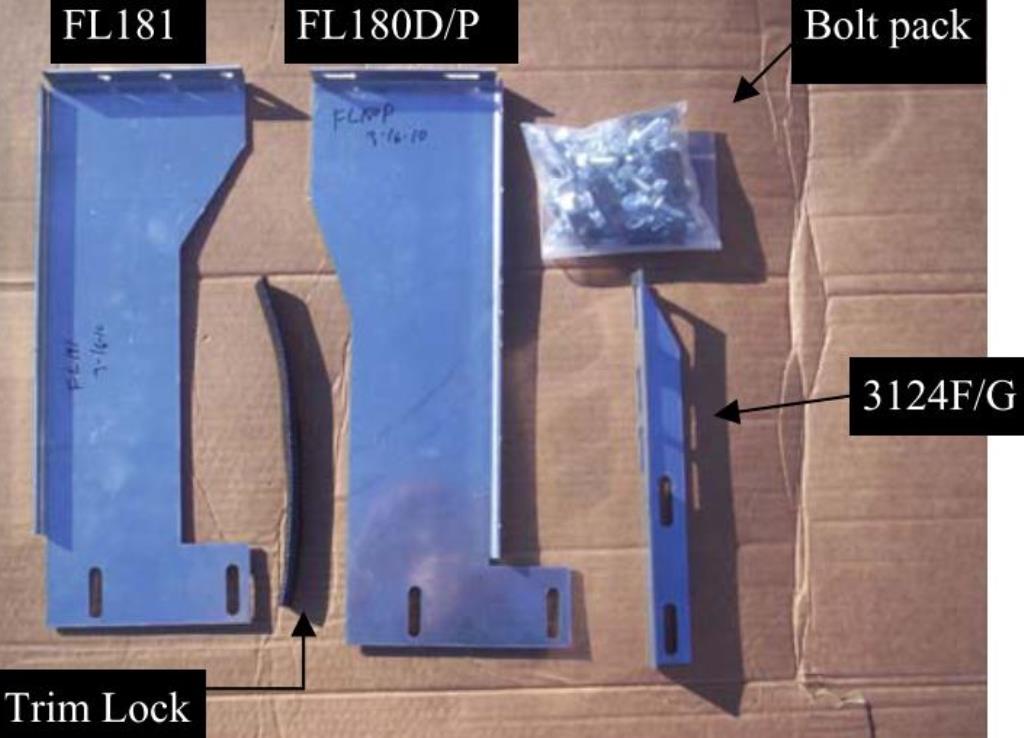 Running Board Mounting Bracket Kit For 3156-01 (Must Order Separately) 07-14 Silverado/Sierra Heavy Gauge Steel Silver Owens Products