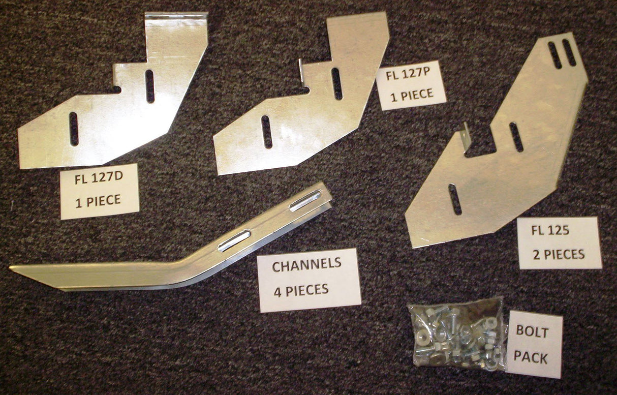 Running Board Mounting Bracket Kit For 2188-01 09-14 Volkswagen Routan 2998-17 Dodge Grd Caravan 08-16 Chrysler Town And Country Heavy Gauge Steel Silver Owens Products