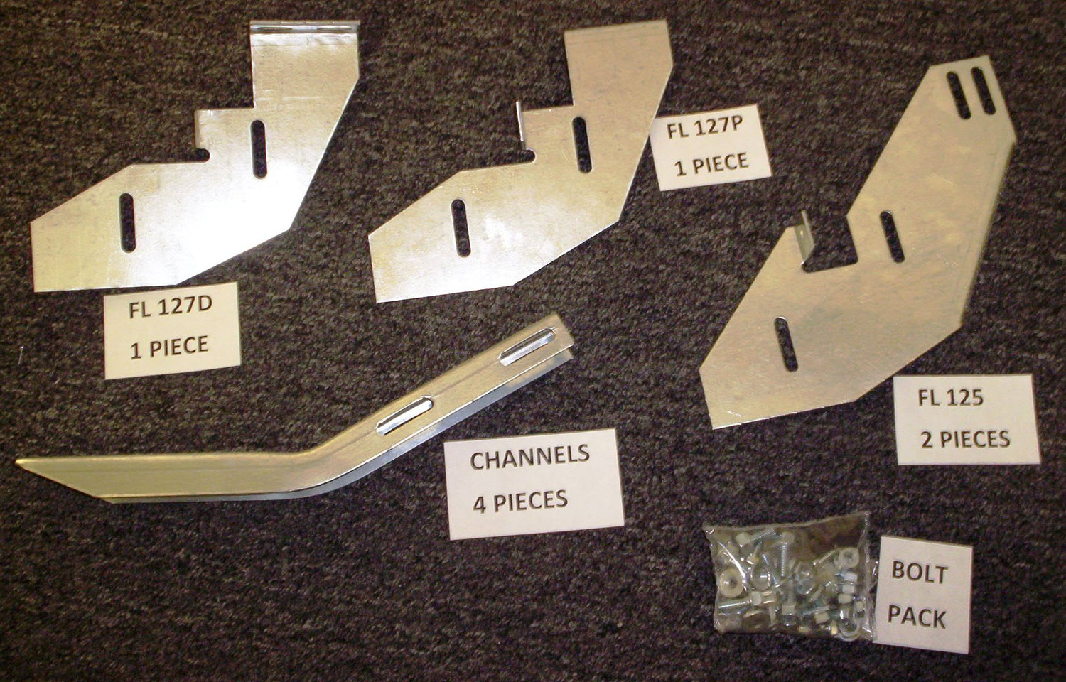 Running Board Mounting Bracket Kit For 2188-01 09-14 Volkswagen Routan 2998-17 Dodge Grd Caravan 08-16 Chrysler Town And Country Heavy Gauge Steel Silver Owens Products