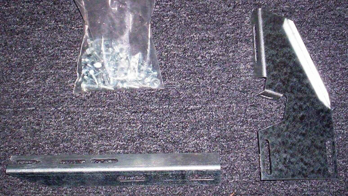 Running Board Mounting Bracket Kit For Transender Running Boards 02-05 Ford Explorer Sport-Trac Heavy Gauge Steel Silver Owens Products Bracket Kit Owens Products