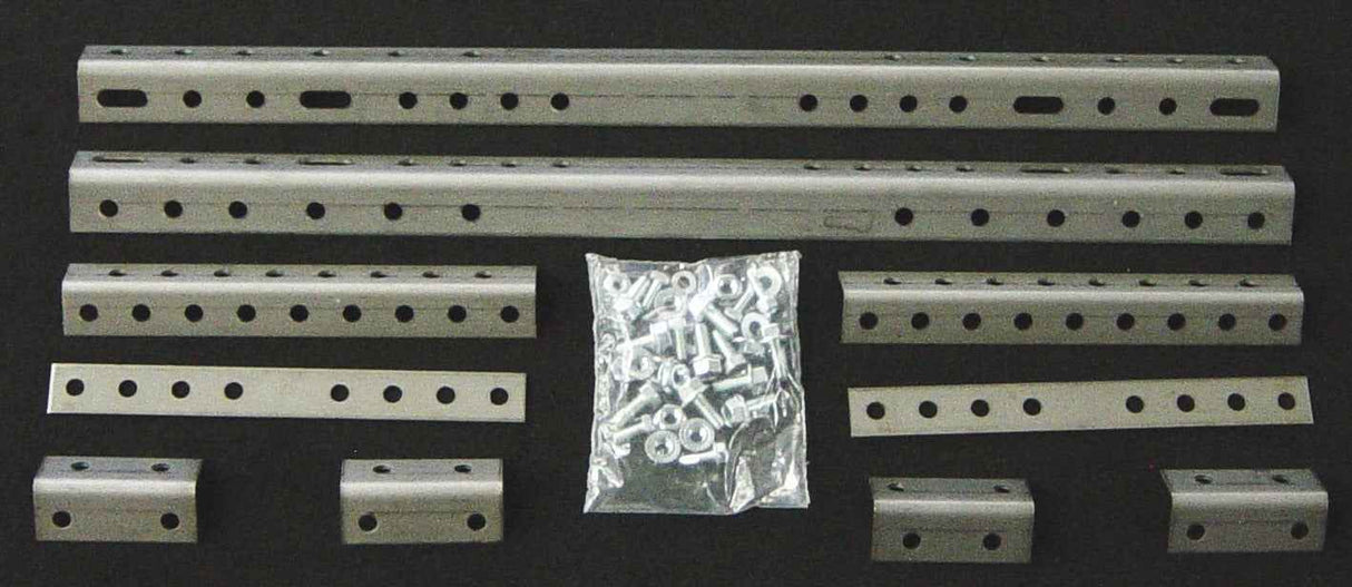 Running Board Mounting Bracket Kit For Transender Running Boards Universal Heavy Gauge Steel Silver 6 Pack Owens Products Running Board Owens Products