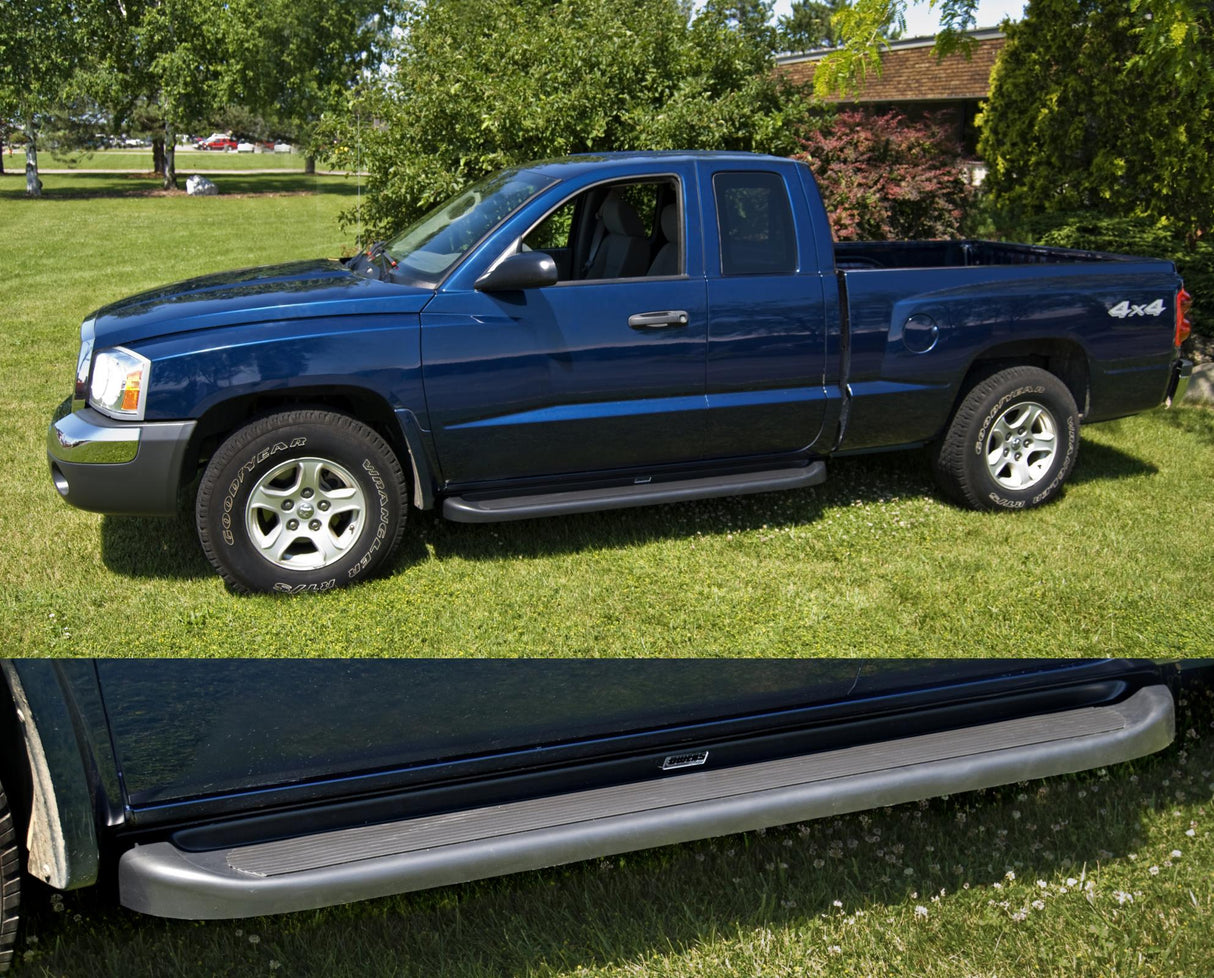 Running Board Mounting Bracket Kit For Transender Running Boards 05-11 Dodge Dakota Heavy Gauge Steel Silver Owens Products