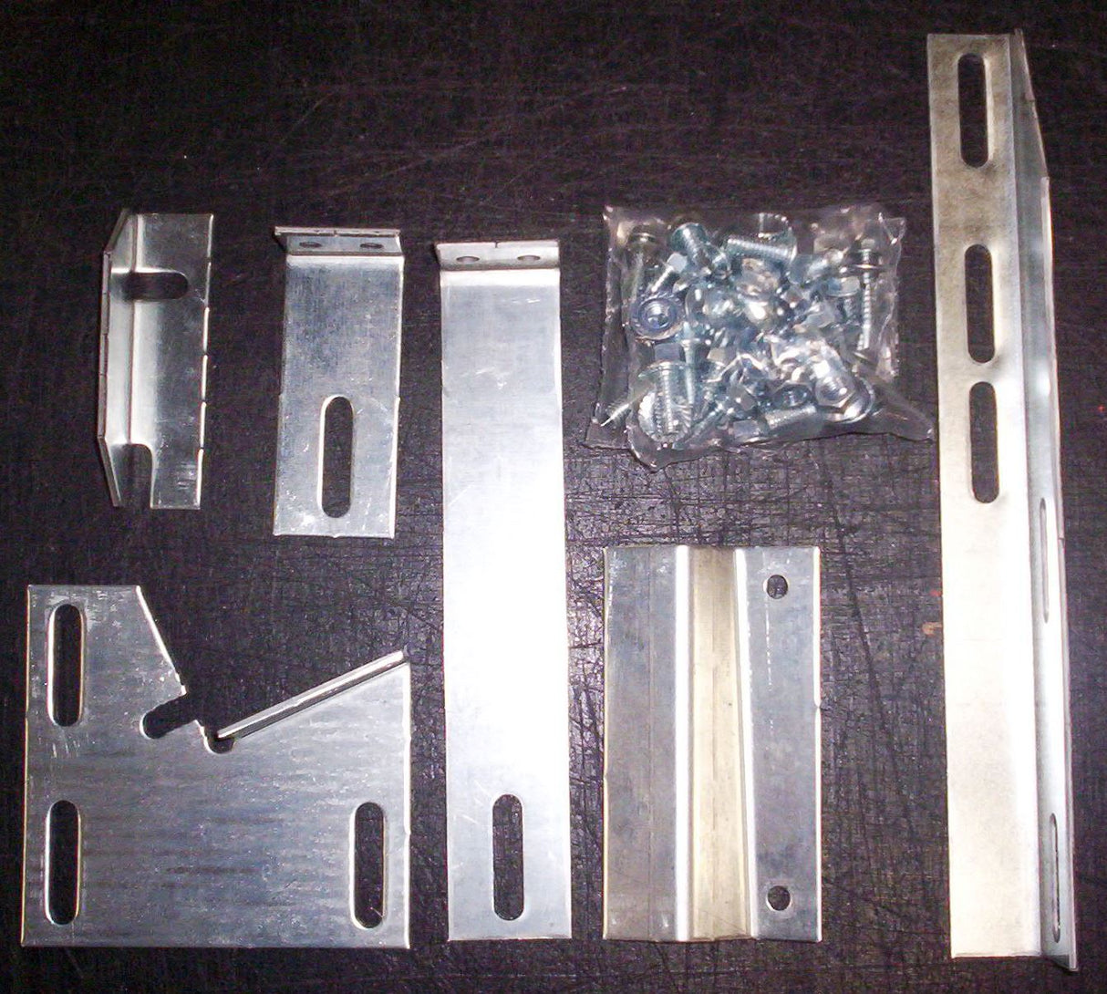 Running Board Mounting Bracket Kit For Transender Running Boards 97-23 Chevrolet/GMC Full Size Van Cutaway Chassis Heavy Gauge Steel Silver Owens Products