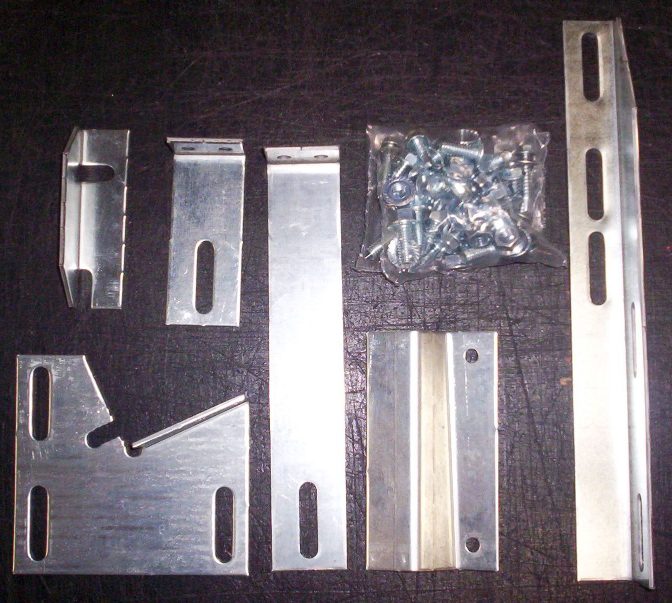 Running Board Mounting Bracket Kit For Transender Running Boards 97-23 Chevrolet/GMC Full Size Van Cutaway Chassis Heavy Gauge Steel Silver Owens Products