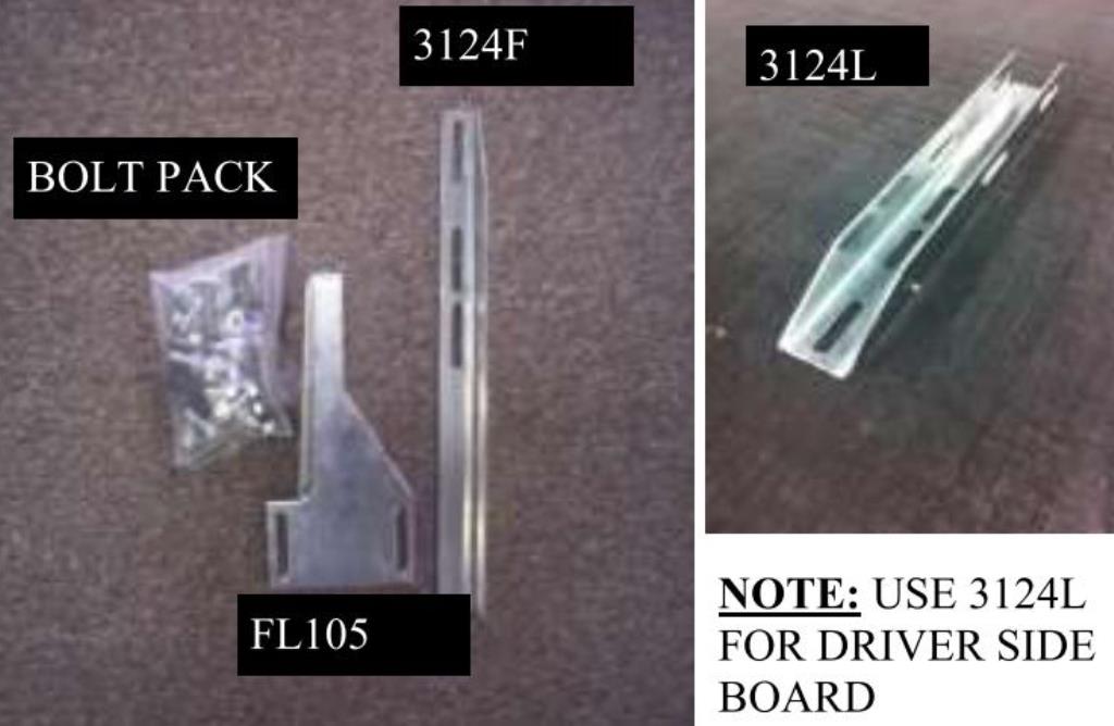 Running Board Mounting Bracket Kit For Transender Running Boards 92-18 Ford E-Series Van Cutaway Chassis Heavy Gauge Steel Silver Owens Products