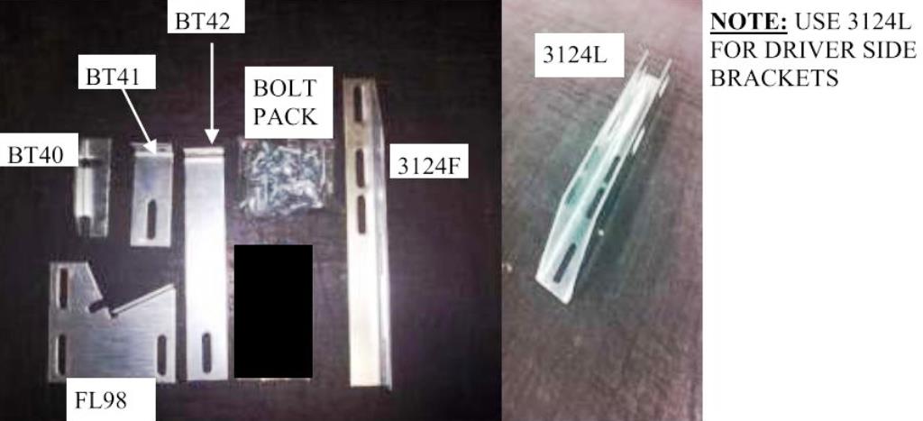 Running Board Mounting Bracket Kit For Transender Running Boards 97-17 Chevrolet/GMC Full Size Heavy Gauge Steel Owens Products