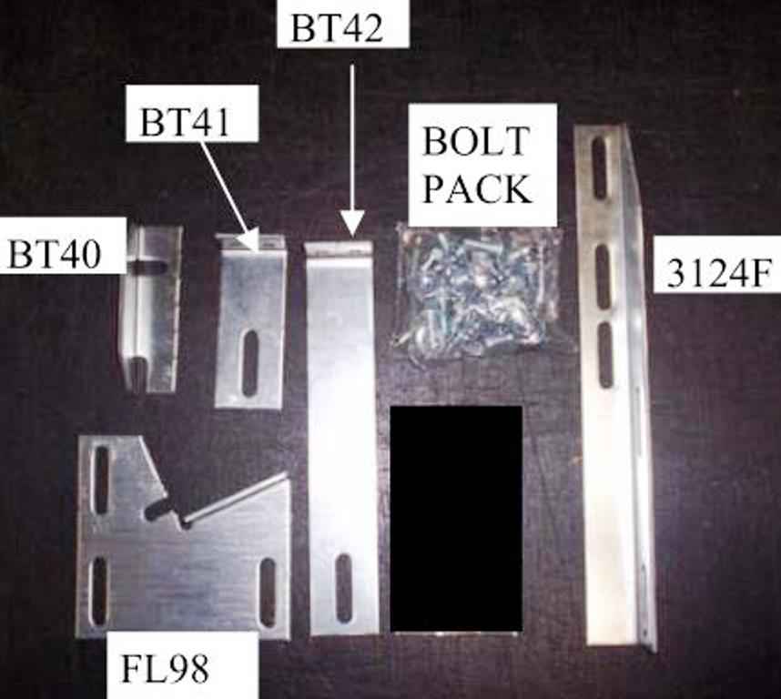 Running Board Mounting Bracket Kit For Transender Running Boards 97-17 Chevrolet/GMC Full Size Heavy Gauge Steel Owens Products Bracket Kit Owens Products