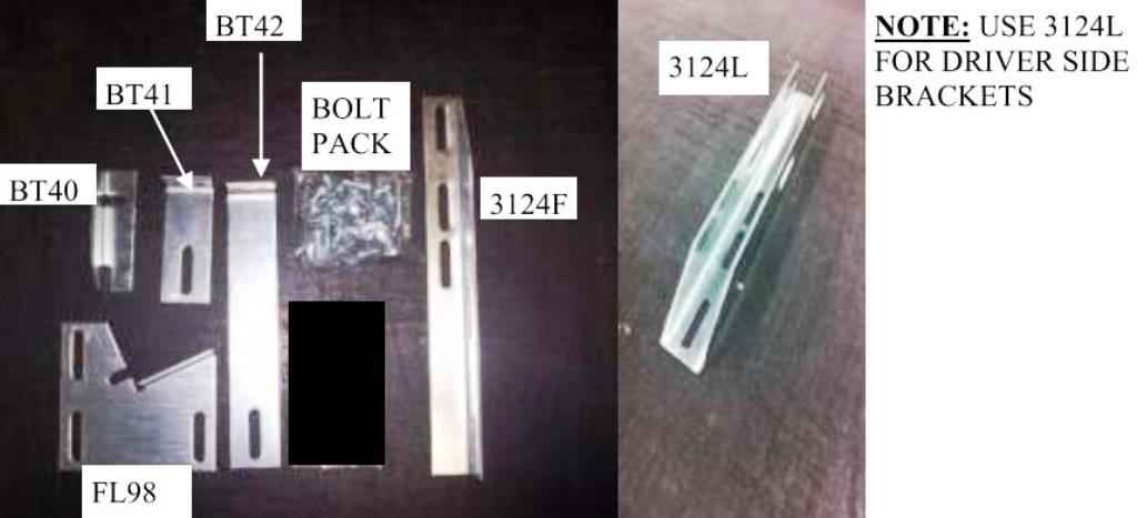 Running Board Mounting Bracket Kit For Transender Running Boards 97-17 Chevrolet/GMC Full Size Heavy Gauge Steel Owens Products Bracket Kit Owens Products