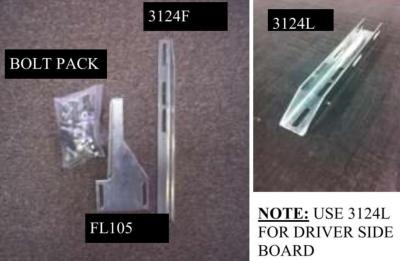 Running Board Mounting Bracket Kit For Transender Running Boards 92-14 Ford E-Van 138 Inch Heavy Gauge Steel Silver Owens Products