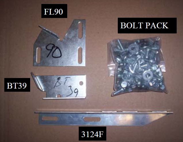 Running Board Mounting Bracket Kit For Transender Running Boards 88-98 Silverado/Sierra CK Standard Cab Heavy Gauge Steel Silver Owens Products