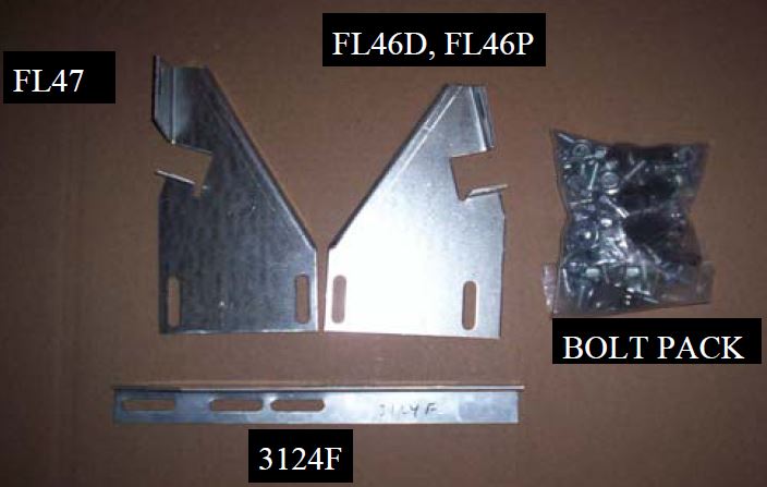 Running Board Mounting Bracket Kit For Transender Running Boards 01-03 Ford F150 Supercrew Cab Heavy Gauge Steel Silver Owens Products