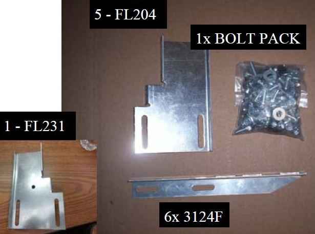Running Board Mounting Bracket Kit For Transender Running Boards 05-17 Nissan Frontier King/Crew Cab King Cab Heavy Gauge Steel Silver Owens Products Bracket Kit Owens Products