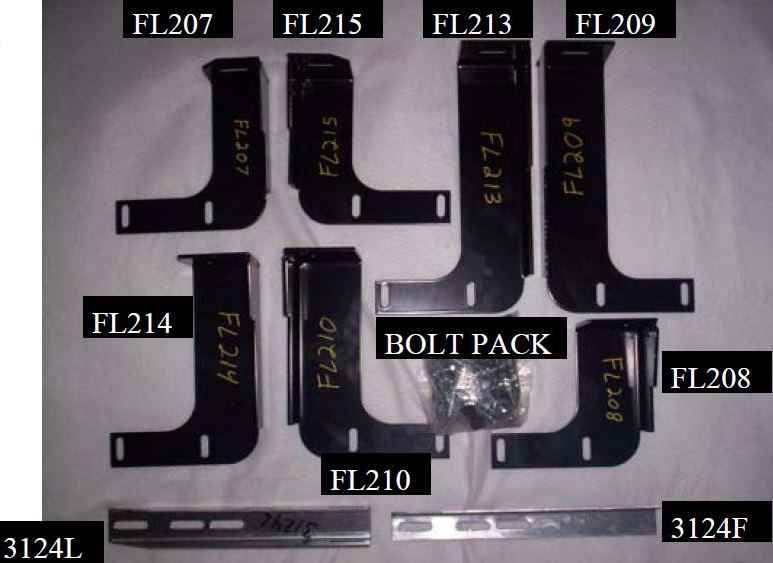 Running Board Mounting Bracket Classicpro Series 4 Inch Riser / Ocb Brackets 11-14 Chevrolet/GMC Silverado/Sierra 2500/3500 Diesel Extended Cab Heavy Gauge Steel Black Owens Products Bracket Kit Owens Products