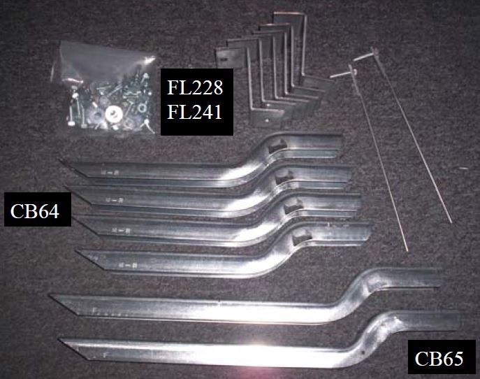 67667-01 Bracket Kit (Must Order Separately) 09-11 Honda Pilot Heavy Gauge Steel Silver Owens Products