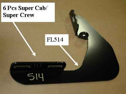 Running Board Mounting Bracket Kit For Stainless Steel Step 09-14 Ford F150 Super Cab Heavy Gauge Steel Black Owens Products Running Board Owens Products