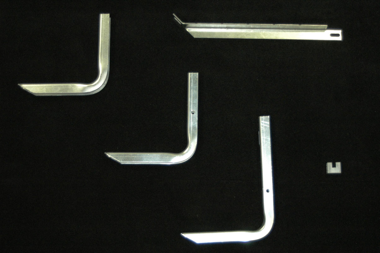 Running Board Mounting Bracket Classicpro Series 4 Inch Riser / Ocb Brackets 07-09 Dodge Sprinter 170 Inch Wheel Base 170 Inch Heavy Gauge Steel Silver Owens Products