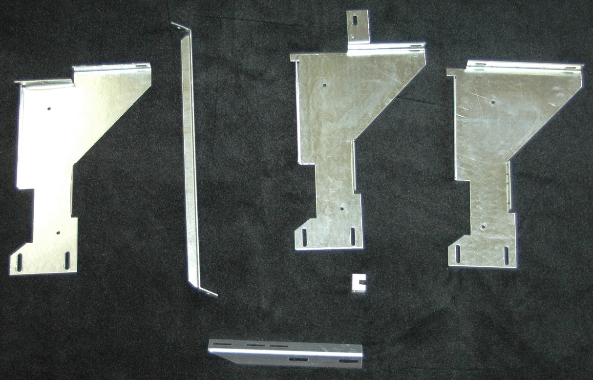 Running Board Mounting Bracket Kit 11-16 Ford F250/F350 Heavy Gauge Steel Silver Owens Products