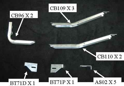 Running Board Mounting Bracket Kit For 6834102W-01 14-17 Ram Promaster 136 Inch Heavy Gauge Steel Silver Owens Products Bracket Kit Owens Products