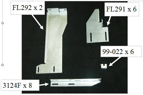 Running Board Mounting Bracket Kit 16-17 Nissan Titan Heavy Gauge Steel Silver Owens Products