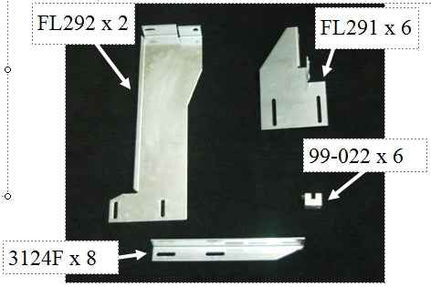Running Board Mounting Bracket Kit 16-17 Nissan Titan Heavy Gauge Steel Silver Owens Products Bracket Kit Owens Products