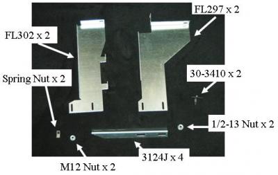 Running Board Mounting Classic Series Bracket Kit 15-18 Ford F150 Long Bed 8 Ft Heavy Gauge Steel Silver Owens Products
