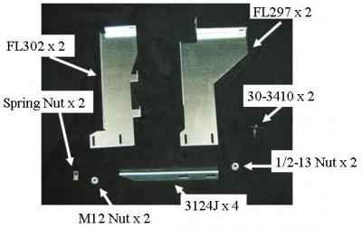 Running Board Mounting Classic Series Bracket Kit 15-18 Ford F150 Long Bed 8 Ft Heavy Gauge Steel Silver Owens Products Bracket Kit Owens Products