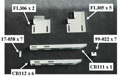 Running Board Mounting Bracket Kit For 684097W-01 11-17 Nissan NV Full Size Van Heavy Gauge Steel Silver Owens Products