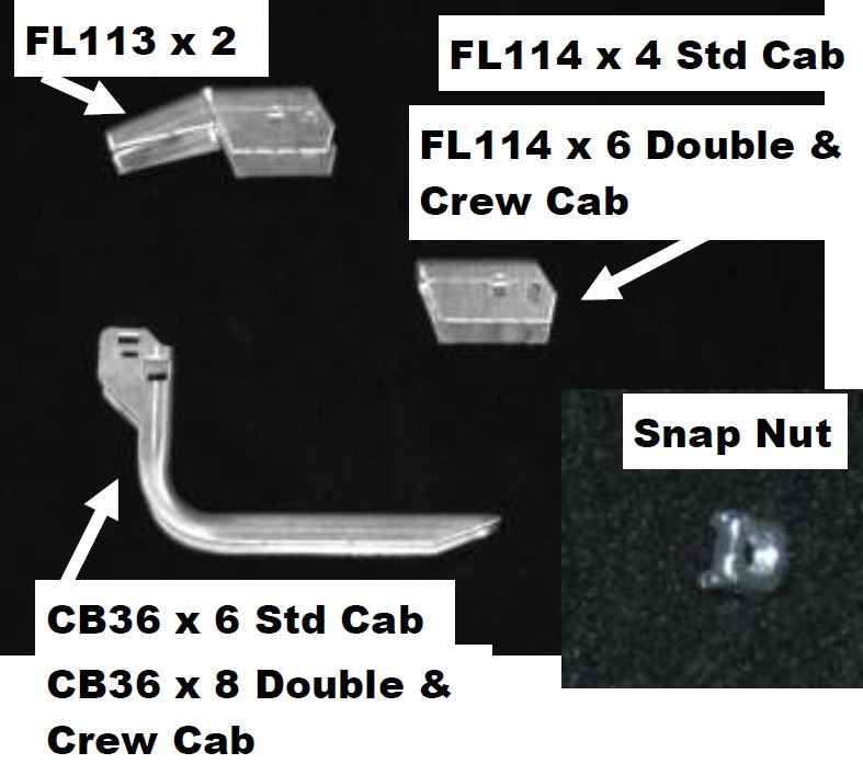 Running Board Mounting Bracket Fusion Bracket Kit 07-17 Toyota Tundra Standard Cab Heavy Gauge Steel Silver Owens Products Bracket Kit Owens Products