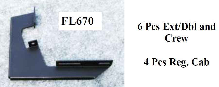 Running Board Mounting Bracket Kit For Fusion & Stainless Steel Step 14-18 Silverado/Sierra 1500 15-17 2500/3500 Except Diesel Heavy Gauge Steel Black Owens Products Bracket Kit Owens Products
