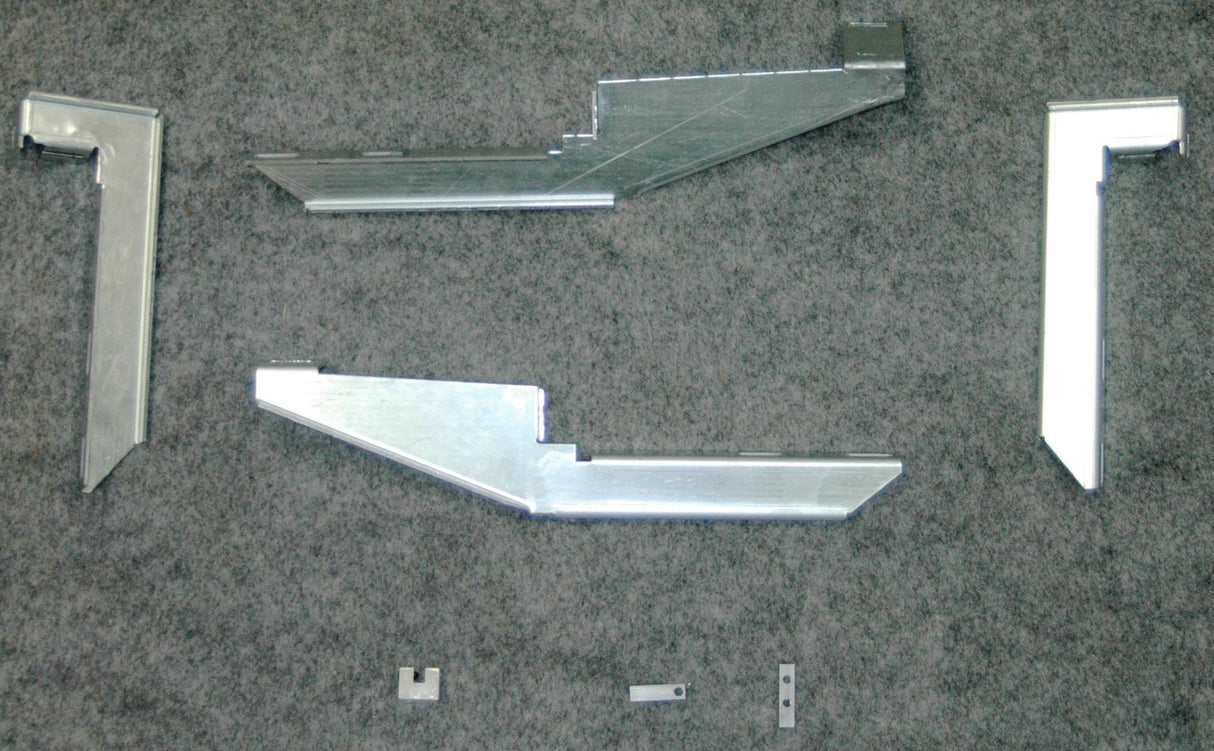 Running Board Mounting Bracket Kit For 67080-01 18 Honda Odyssey Except Touring And Touring Elite Heavy Gauge Steel Silver Owens Products