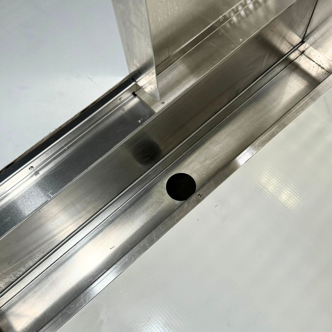 Dog Box 55600 Professional K9 Series Kennel / 46.5 W x 133 D x 63.5 H / Hole Ventilation / Mill Finish Aluminum / Owens Products Professional K9 Series Owens Products