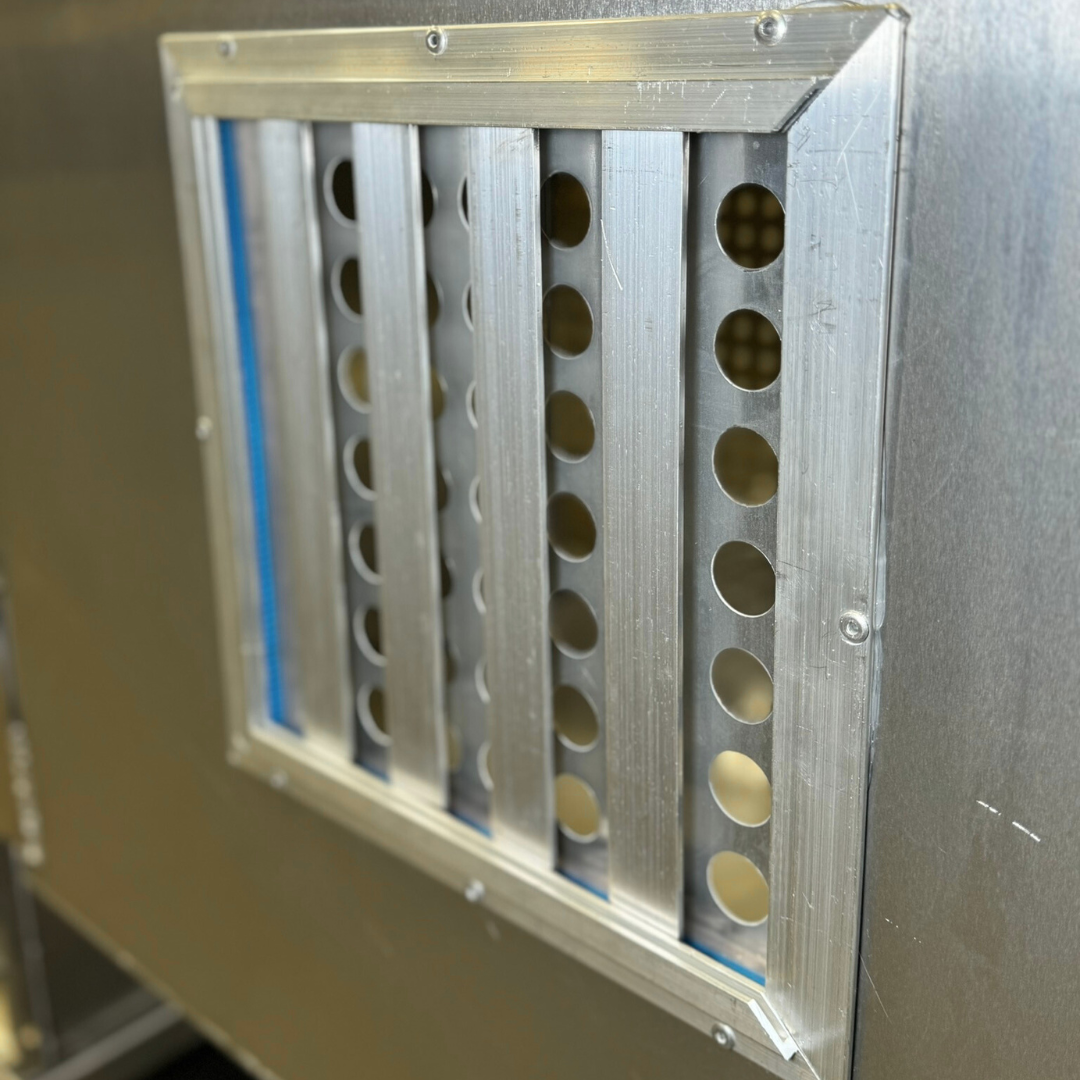 Dog Box 55600 Professional K9 Series Kennel / 46.5 W x 133 D x 63.5 H / Hole Ventilation / Mill Finish Aluminum / Owens Products Professional K9 Series Owens Products