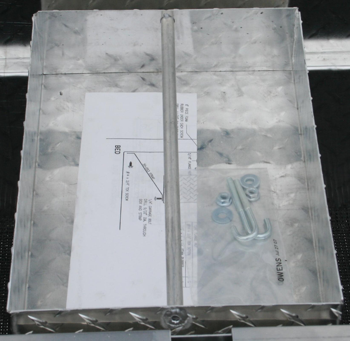 Tool Box Tray Metal Tool Tray (16.25 Inch X 8 Inch) Owens Products 30-080