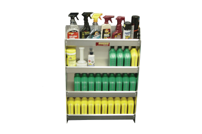 RaceMates 39216 Oil Storage Shelf Rack / 4-Tier / Diamond Tread Aluminum / Owens Products