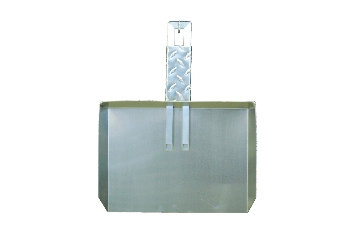 Dustpan / RaceMate / Smooth Mill Finish Aluminum / Bright / Owens Products / 39169