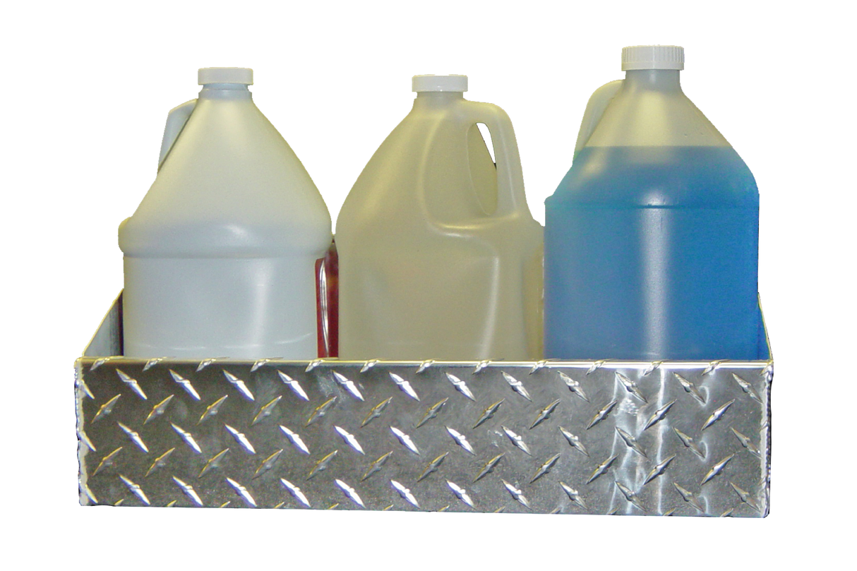 RaceMates 39203 Gallon Container Storage Shelf / Diamond Tread Aluminum / Owens Products