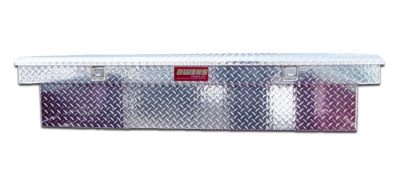 Truck Tool Box 41007 Garrison Series Crossover Style / Mid Size / Diamond Tread Aluminum / Bright / Owens Products Tool Box Owens Products