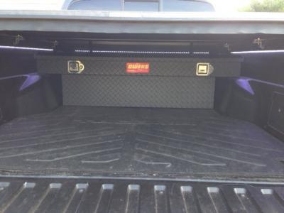 Truck Tool Box 41011B Garrison Series Crossover Style / Mid Size / Diamond Tread Aluminum / Black / Owens Products