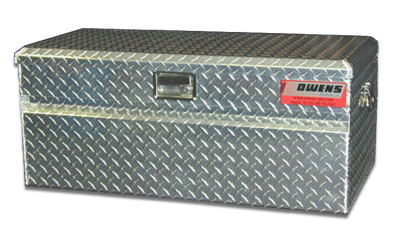 Truck Tool Box 44029 Garrison Series Utility Chest / 46.5 Inch / Diamond Tread Aluminum / Bright / Owens Products