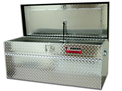Truck Tool Box 44029 Garrison Series Utility Chest / 46.5 Inch / Diamond Tread Aluminum / Bright / Owens Products