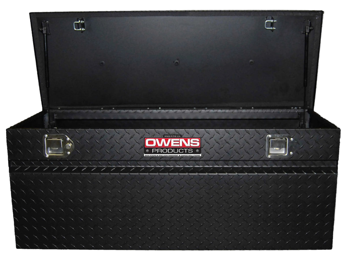 Truck Tool Box 44029B Garrison Series Utility Chest / 46.5 Inch / Diamond Tread Aluminum / Black / Owens Products Tool Boxes Owens Products