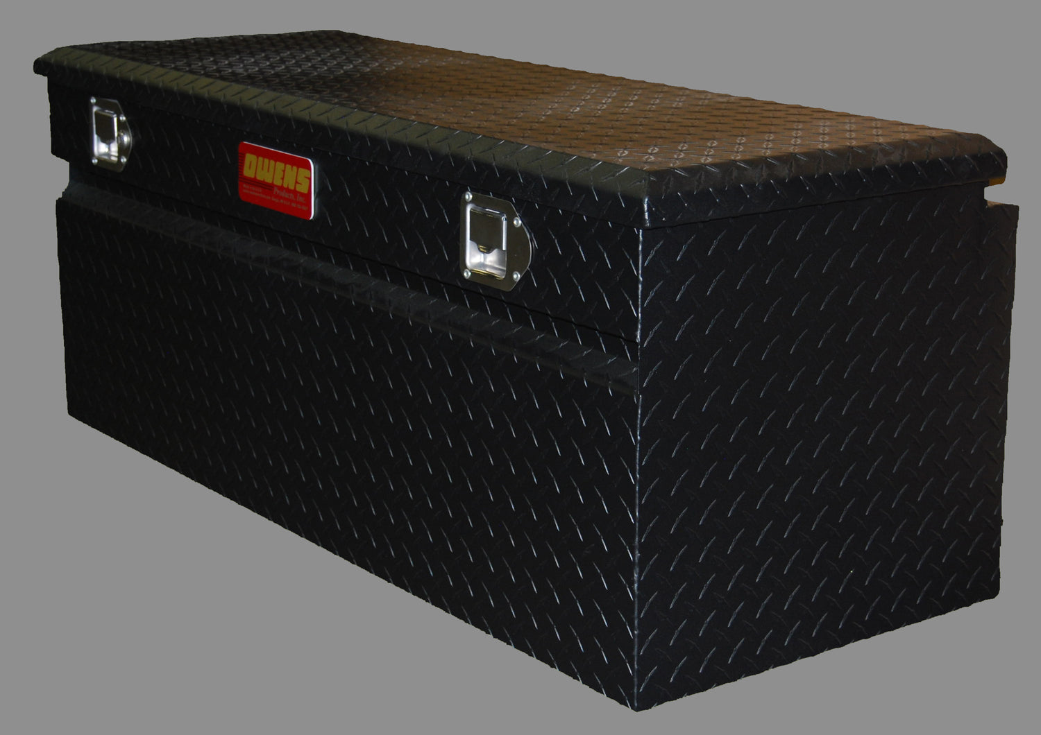 Truck Tool Box 44029B Garrison Series Utility Chest / 46.5 Inch / Diamond Tread Aluminum / Black / Owens Products