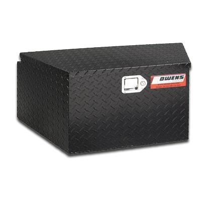 Truck Tool Box 45004B Garrison Series Trailer Tongue Cargo / 39 W x 18.5 D x 16 H / Diamond Tread Aluminum / Black / Owens Products