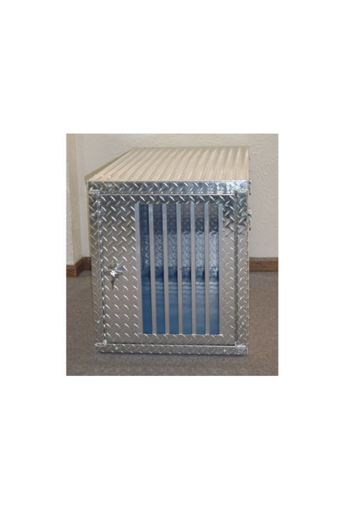 Dog Box *ALL* K9 Transport Series Single Compartment / Various Sizes / Adjustable Rear Air Vent / Diamond Tread Aluminum / Owens Products