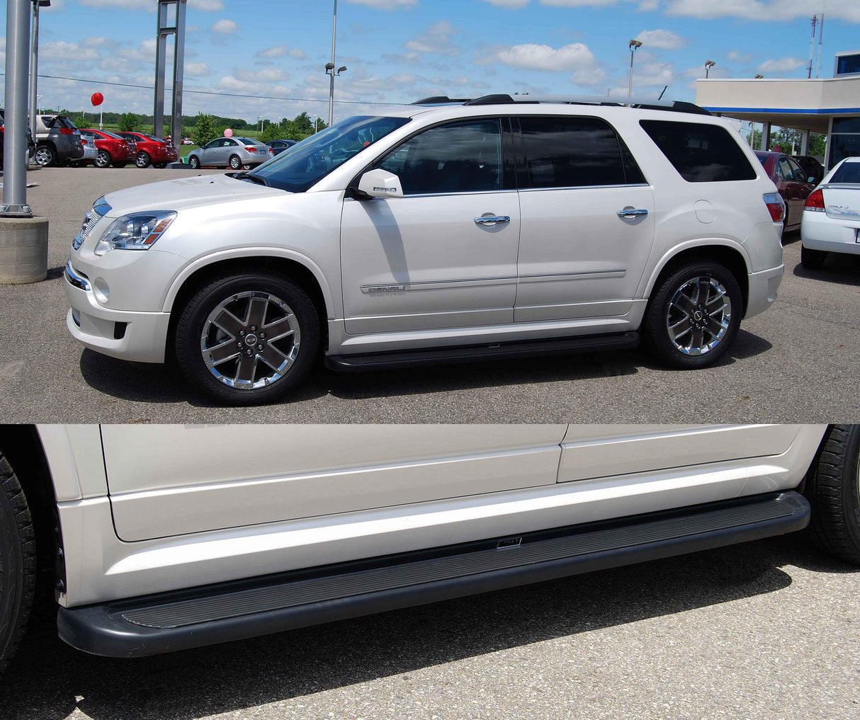 Owens Premier Series Custom Molded ABS Running Boards / Black / GMC / 2011-2012 / Acadia & Denali (ONLY) / Owens Products / 67085 Premier Running Board Owens Products