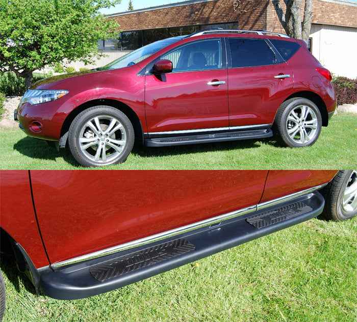 Owens Premier Grip Molded ABS Running Boards / Black / Nissan Murrano 4DR (Except Platinum) / 2009-2019 / Brackets Sold Separately / Owens Products / 67584-01 Premier Running Board Owens Products