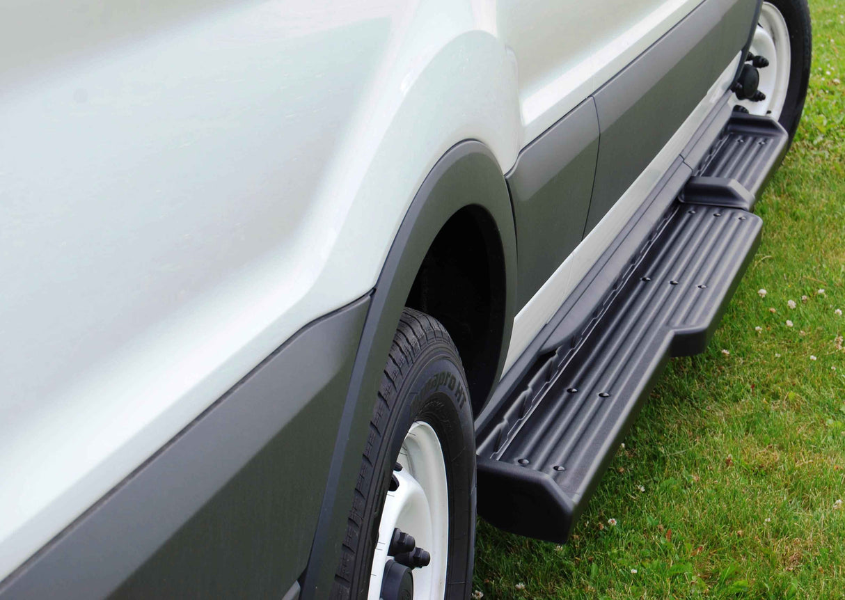 Running Boards Owens TPO Molded Factory 15-Current Ford Transit Van 150/250 148 Inch TPO Owens Products Running Boards Owens Products