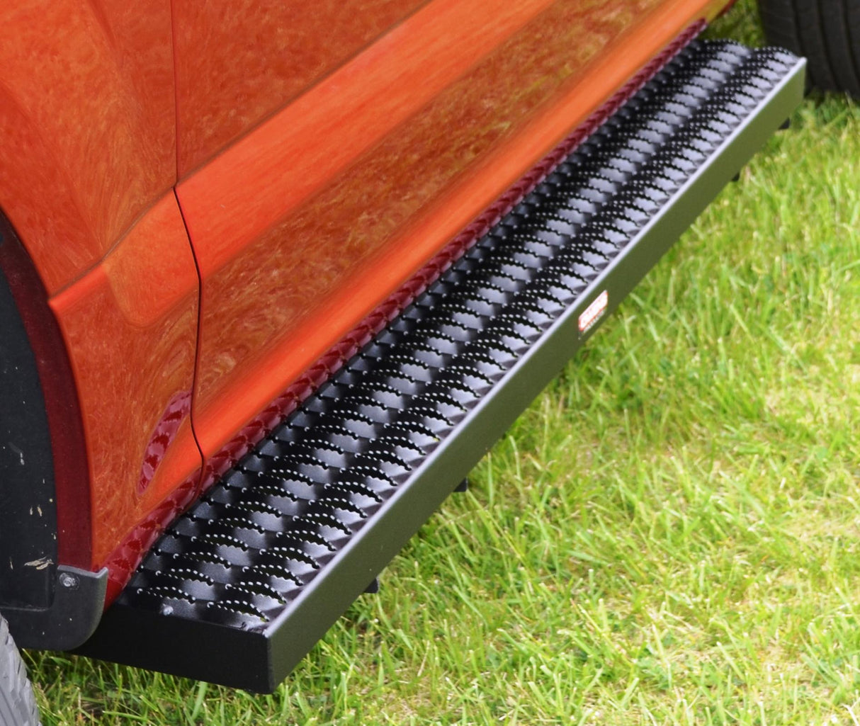 Running Boards Grip Strut Commercial 04-14 Ford F150 Aluminum Textured Black Owens Products