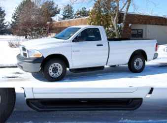 Owens Premier Series Custom Molded ABS Running Boards / Black / RAM / 2010-2018 / Crew Cab with Flares / Owens Products / 67073 Premier Running Board Owens Products