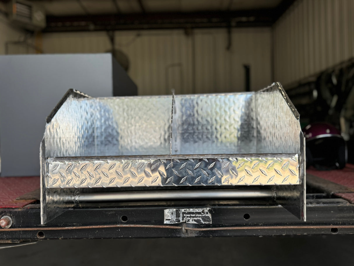 RaceMates 39208 Double Helmet Rack / Diamond Tread Aluminum / Owens Products